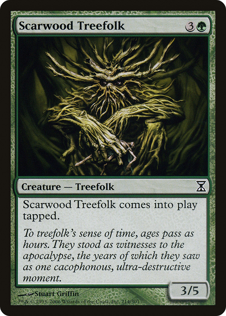 Image of Scarwood Treefolk (TSP-214) - Time Spiral Foil