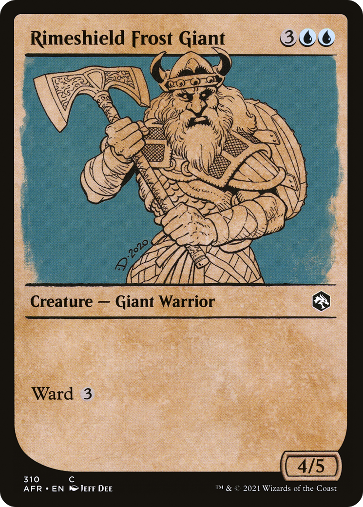 Image of Rimeshield Frost Giant (Showcase) (AFR-310) - Adventures in the Forgotten Realms: (Showcase) Foil