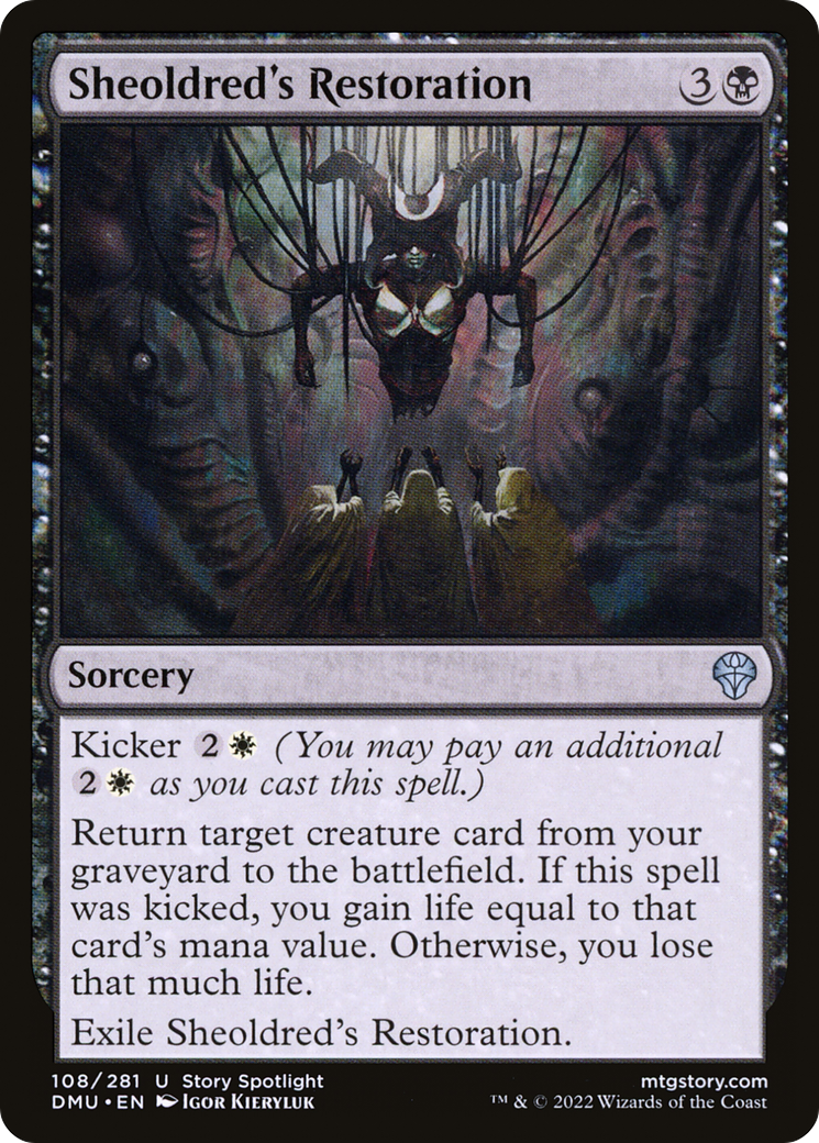 Image of Sheoldred's Restoration (DMU-108) - Dominaria United Foil