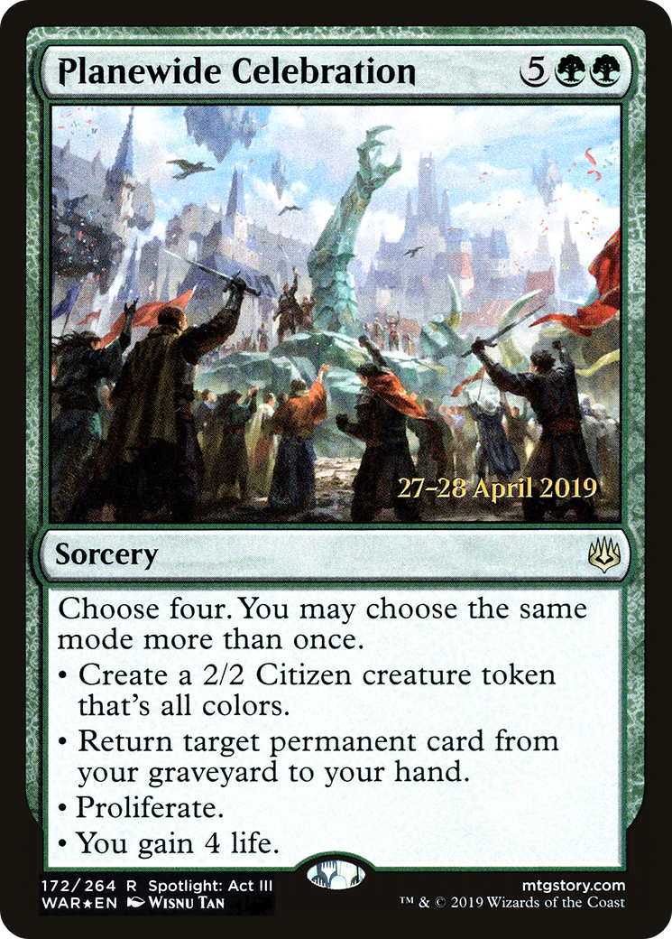 Image of Planewide Celebration (PRE-172) - War of the Spark Promos Foil