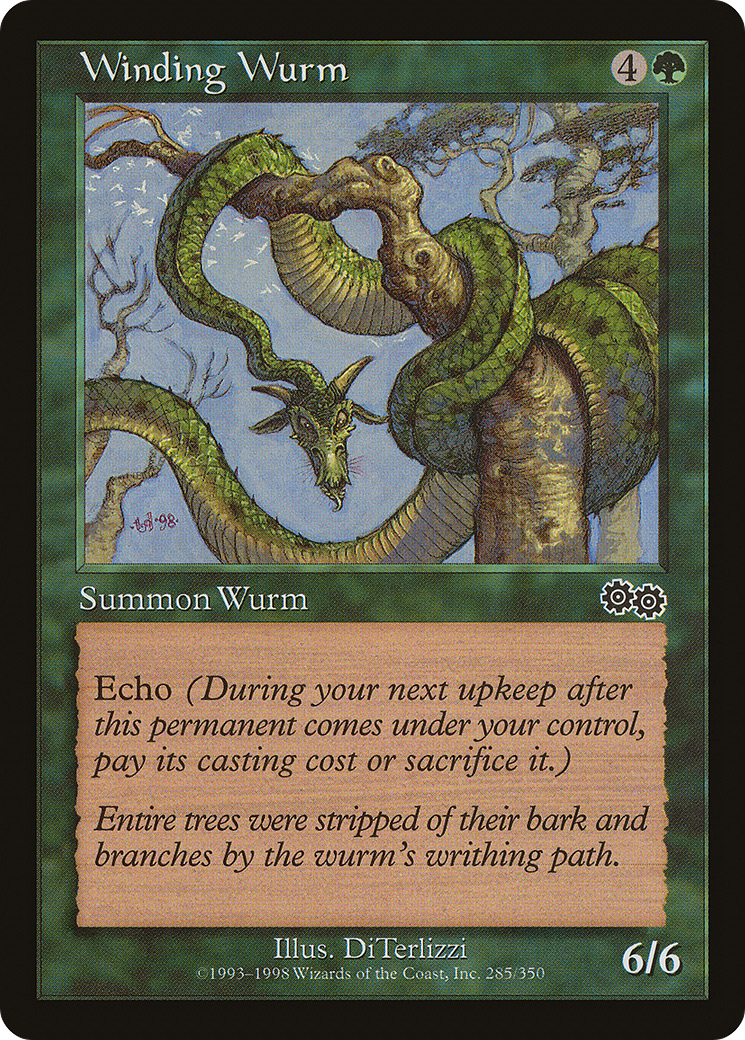 Image of Winding Wurm (USG-285) - Urza's Saga