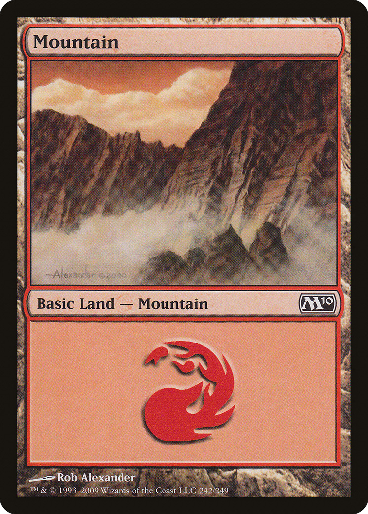 Image of Mountain (242) (M10-242) - Magic 2010 Foil