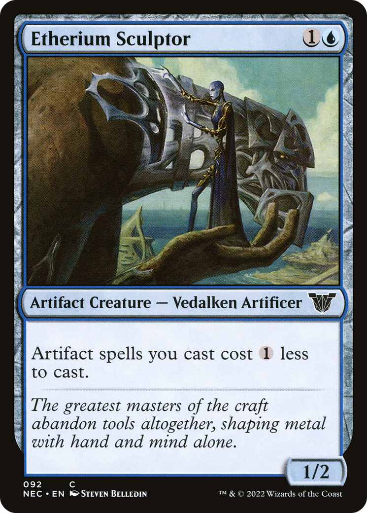 Image of Etherium Sculptor (NEC-092) - Neon Dynasty Commander