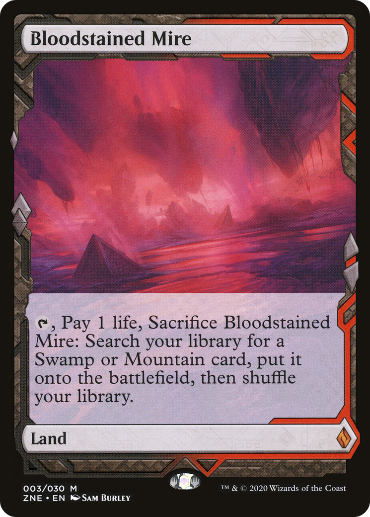 Image of Bloodstained Mire (ZNE-003) - Zendikar Rising Expeditions Foil