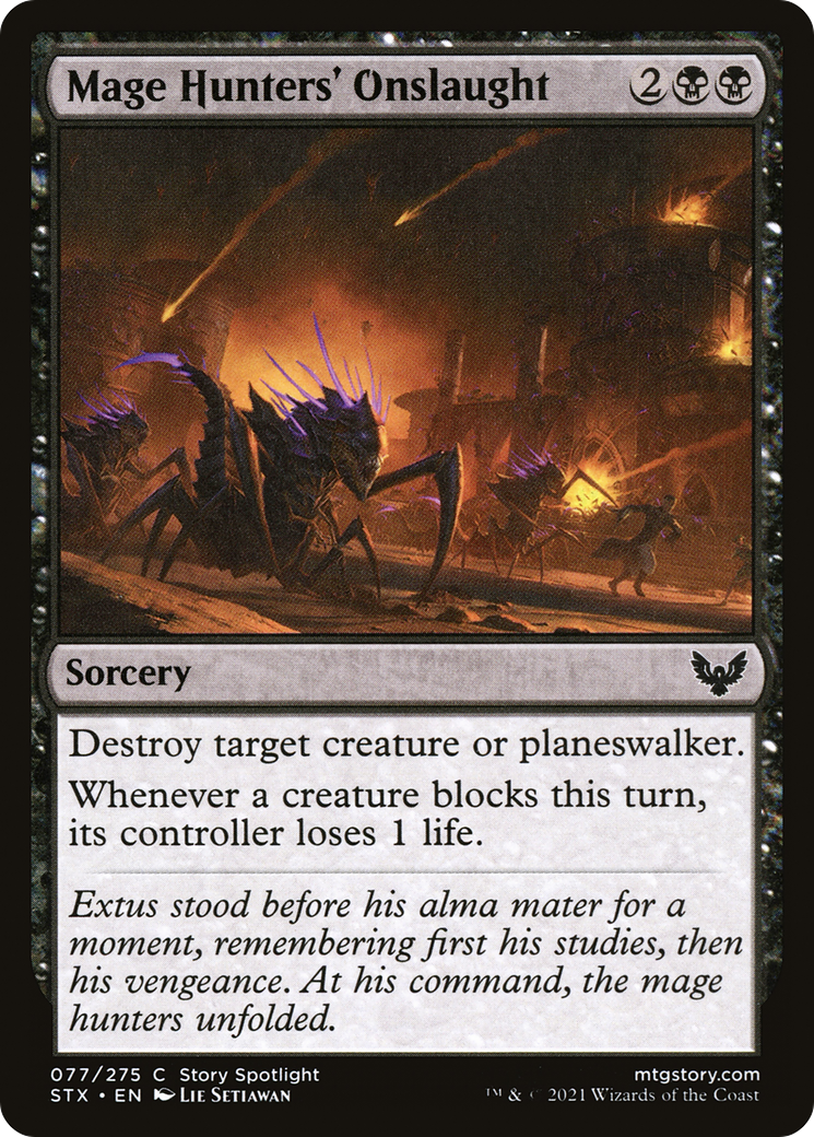 Image of Mage Hunters' Onslaught (STX-077) - Strixhaven: School of Mages