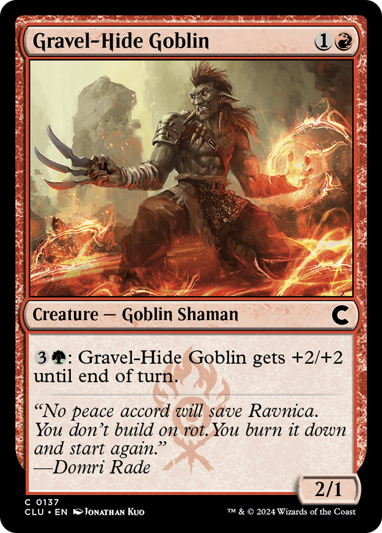 Image of Gravel-Hide Goblin (CLU-137) - Ravnica: Clue Edition