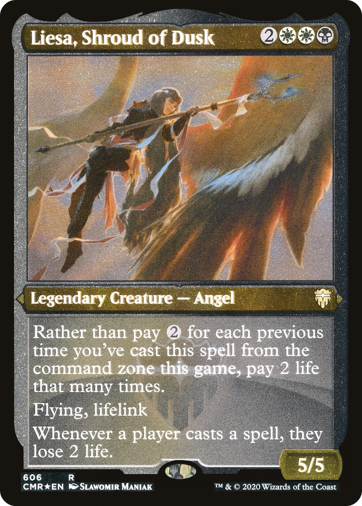Image of Liesa, Shroud of Dusk (Foil Etched) (CMR-606) - Commander Legends Foil