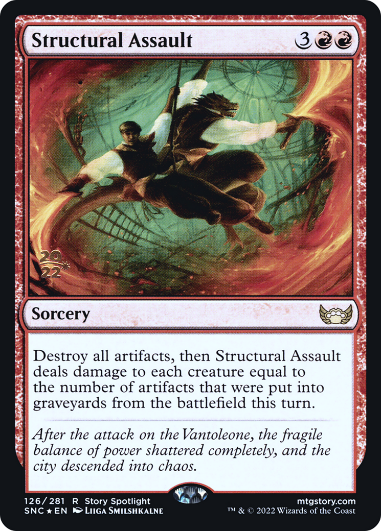 Image of Structural Assault (PRE-126) - Streets of New Capenna Promos Foil