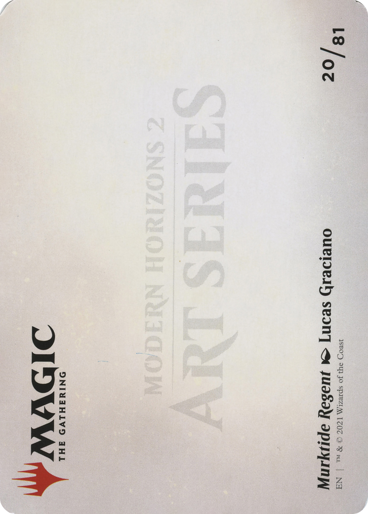 Image of Murktide Regent // Murktide Regent (AMH2-020) - Modern Horizons 2 Art Series (Borderless)