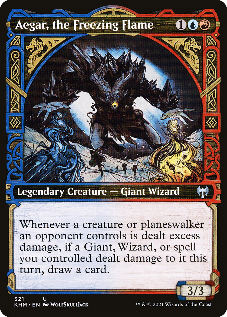 Image of Aegar, the Freezing Flame (Showcase) (KHM-321) - Kaldheim: (Showcase) Foil