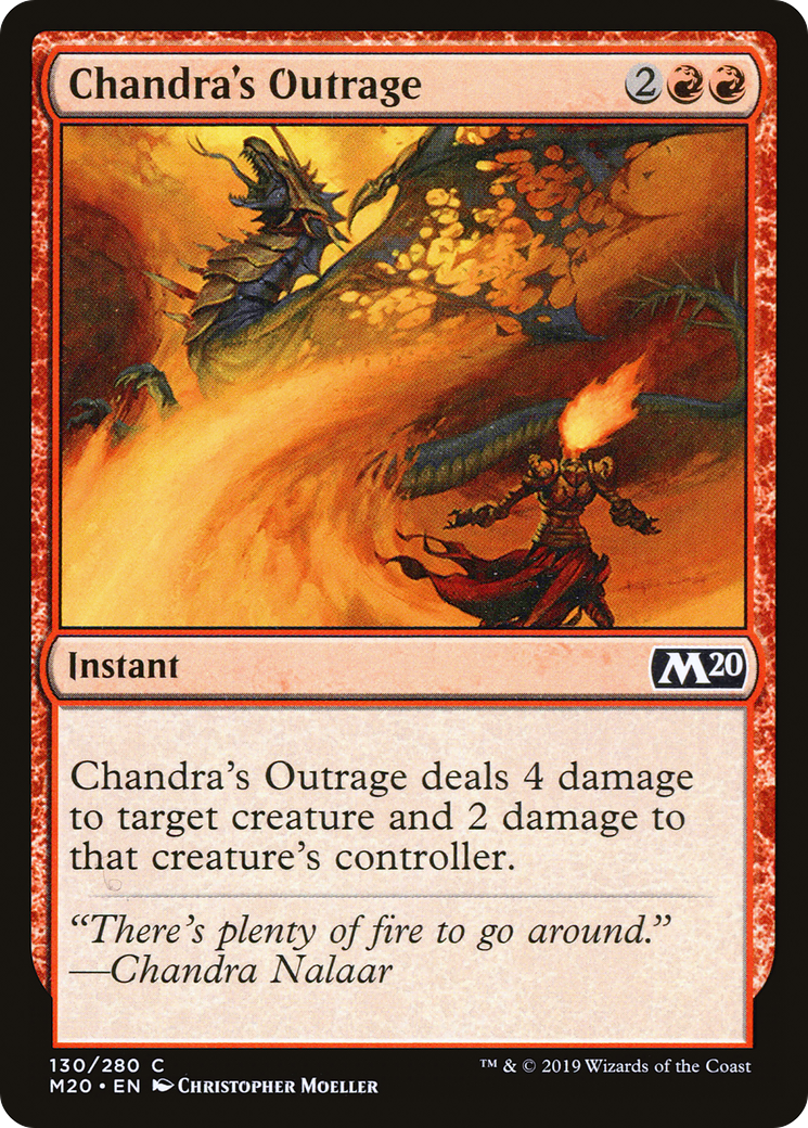 Image of Chandra's Outrage (M20-130) - Core Set 2020