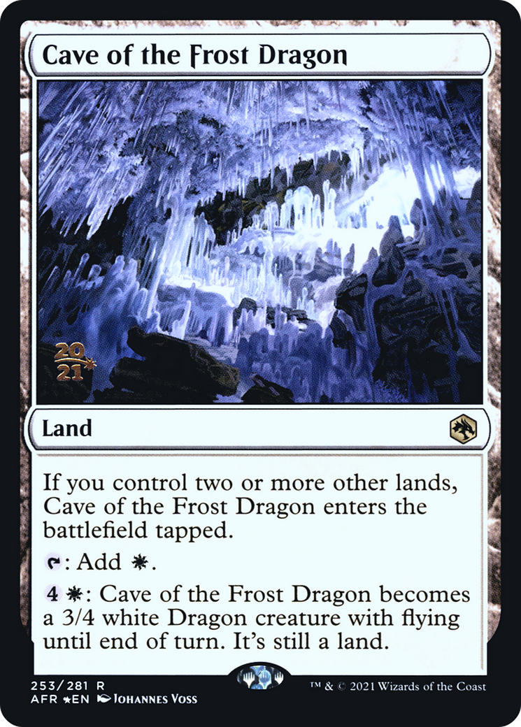 Image of Cave of the Frost Dragon (PRE-253) - Adventures in the Forgotten Realms Promos Foil