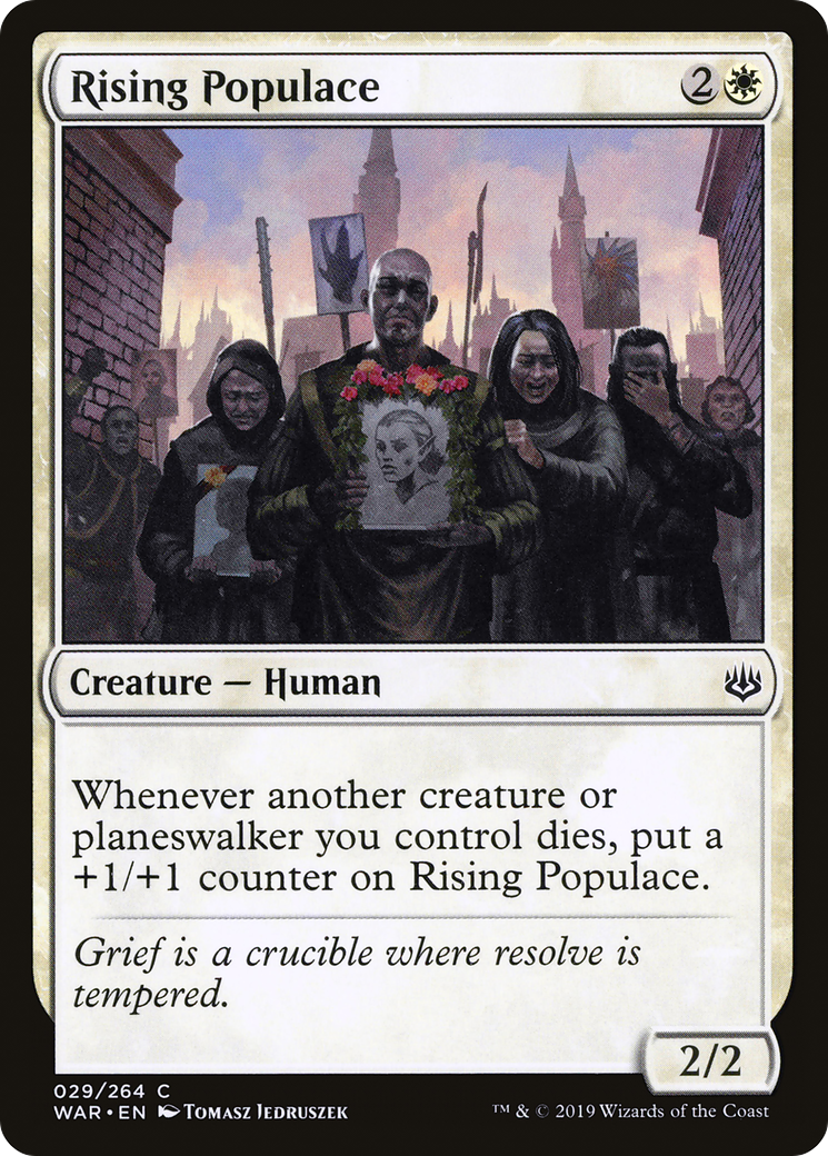 Image of Rising Populace (WAR-029) - War of the Spark