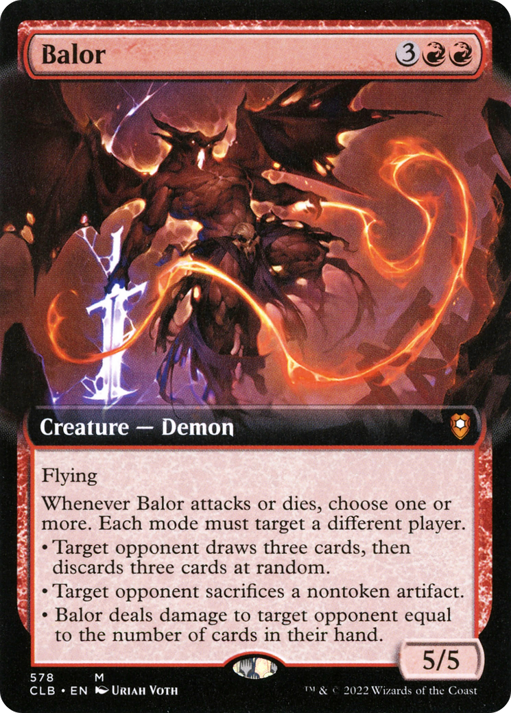 Image of Balor (Extended Art) (CLB-578) - Commander Legends: Battle for Baldur's Gate: (Extended Art)