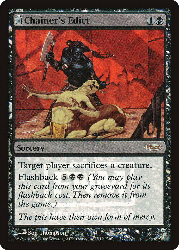 Image of Chainer's Edict (FNM-007) - Friday Night Magic 2006: (tombstone) Foil