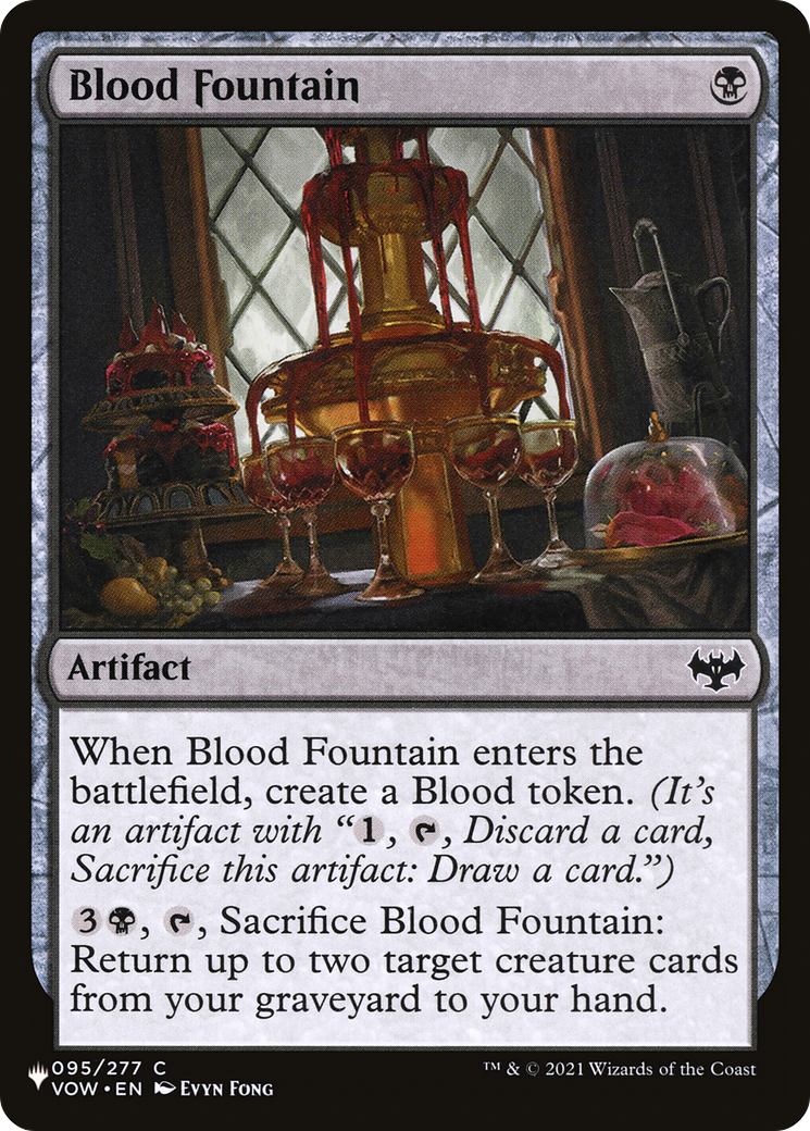 Image of Blood Fountain (LIST-VOW-95) - The List