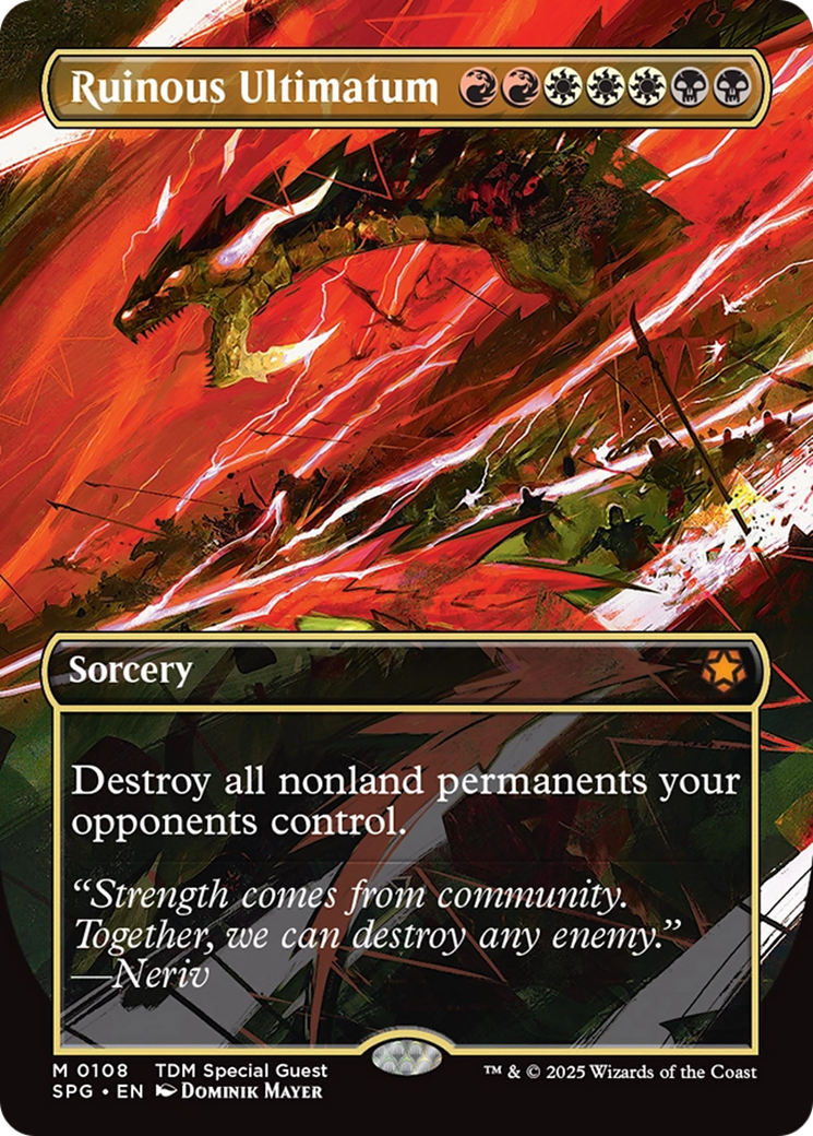 Image of Ruinous Ultimatum (Borderless) (SPG-108) - Special Guests (Borderless)