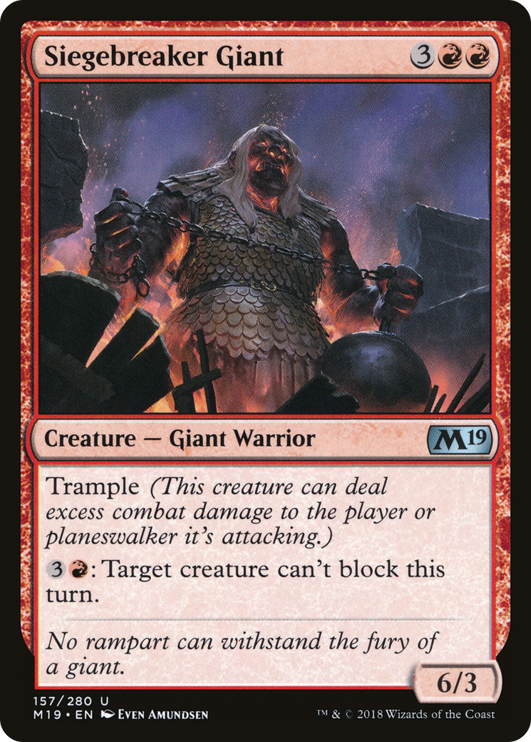 Image of Siegebreaker Giant (M19-157) - Core Set 2019 Foil