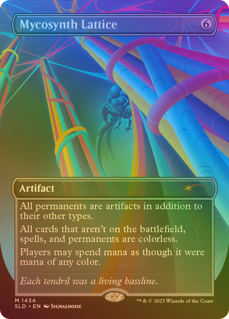 Image of Mycosynth Lattice (Rainbow Foil) (SLD-1434) - Secret Lair Drop (Borderless) Foil
