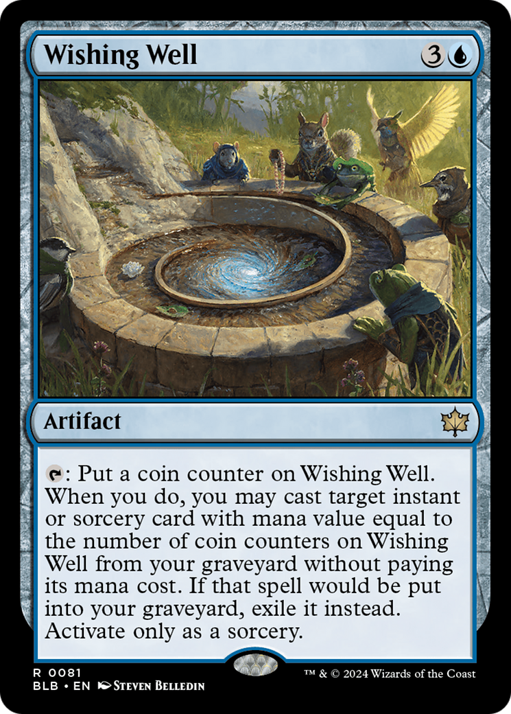 Image of Wishing Well (BLB-081) - Bloomburrow Foil