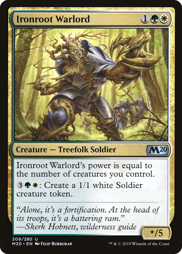 Image of Ironroot Warlord (M20-209) - Core Set 2020 Foil