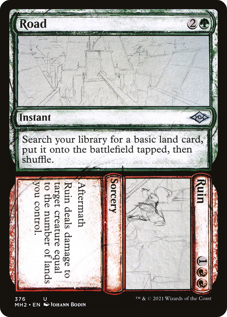 Image of Road // Ruin (Showcase) (MH2-376) - Modern Horizons 2: (Showcase) Foil