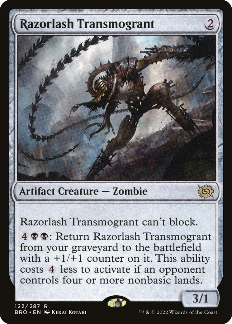 Image of Razorlash Transmogrant (BRO-122) - The Brothers' War Foil