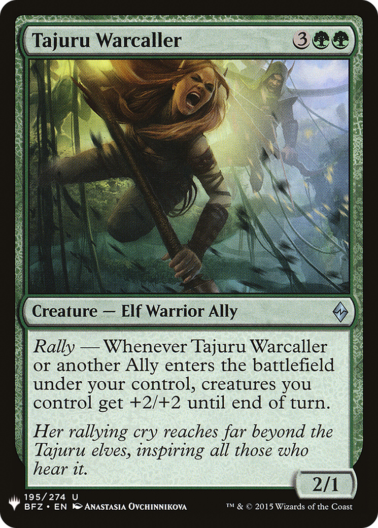 Image of Tajuru Warcaller (LIST-BFZ-195) - The List