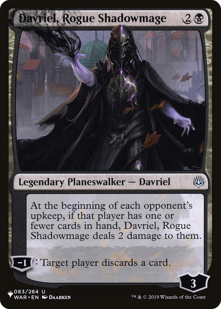 Image of Davriel, Rogue Shadowmage (LIST-WAR-83) - The List