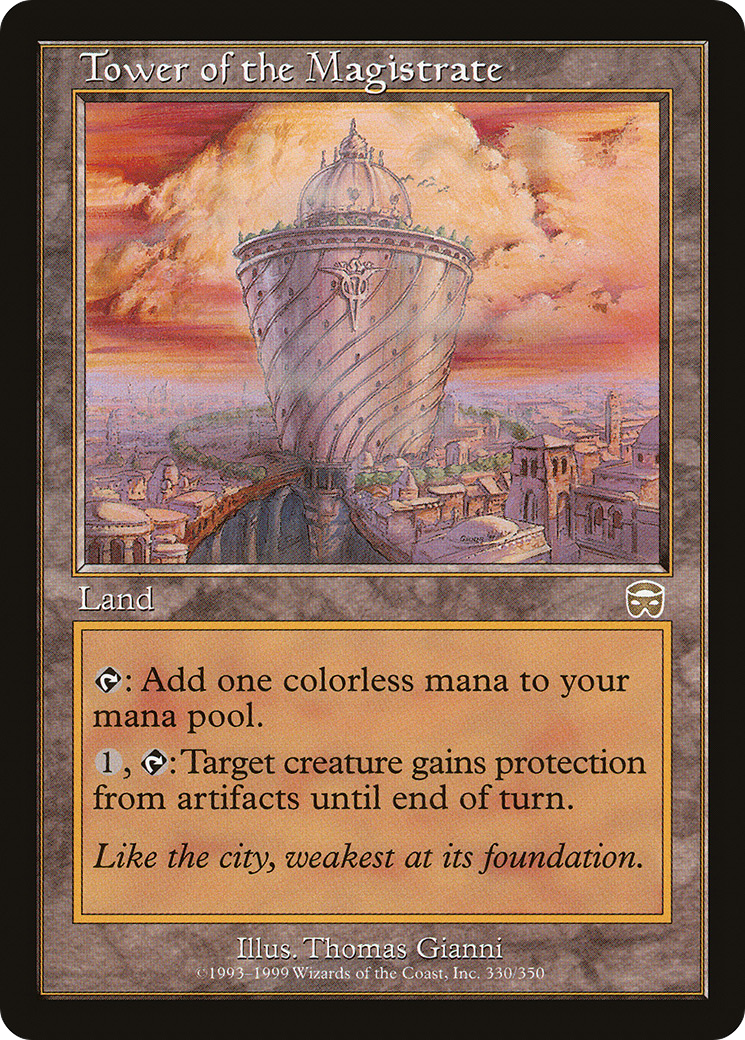 Image of Tower of the Magistrate (MMQ-330) - Mercadian Masques Foil