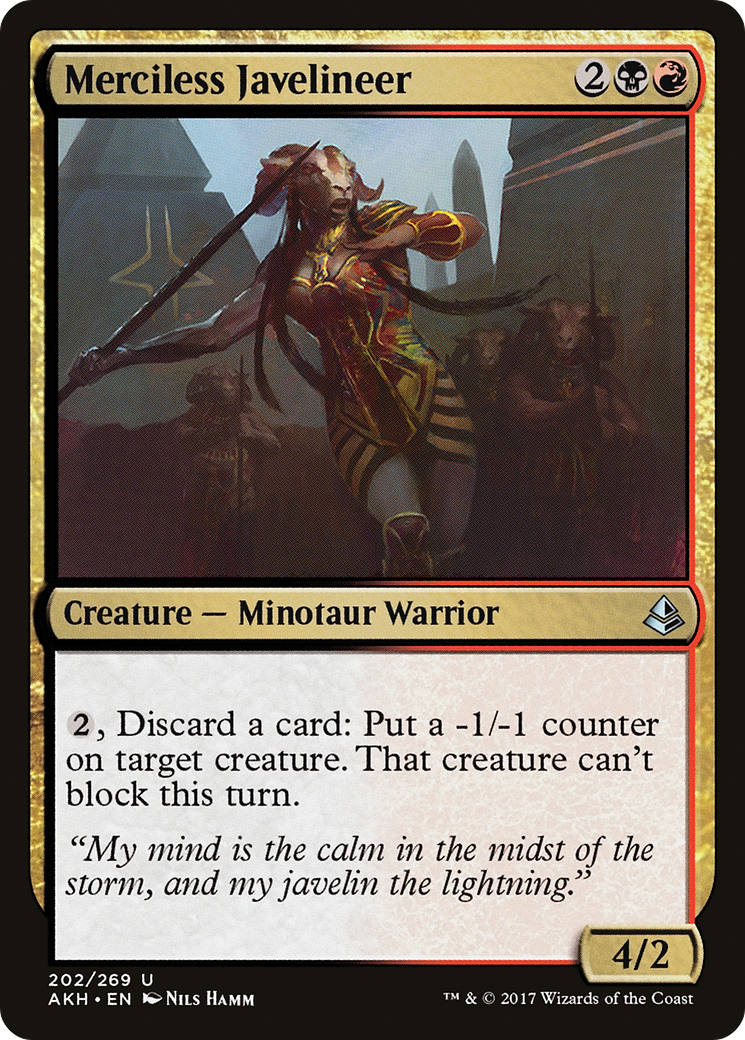 Image of Merciless Javelineer (AKH-202) - Amonkhet Foil