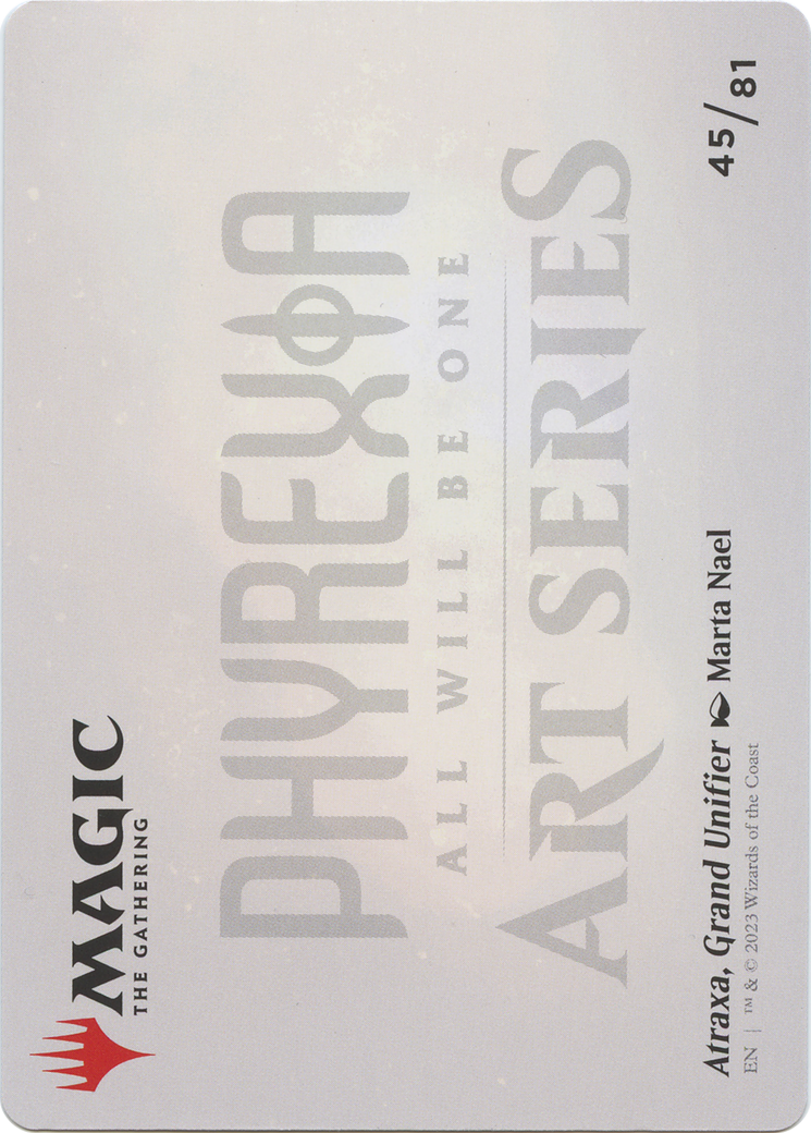 Image of Atraxa, Grand Unifier // Atraxa, Grand Unifier (AONE-045) - Phyrexia: All Will Be One Art Series (Borderless) Foil