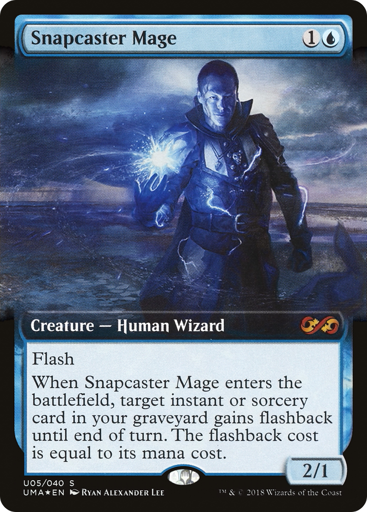 Image of Snapcaster Mage (UMA:BT-U05) - Ultimate Box Topper: (Extended Art) Foil