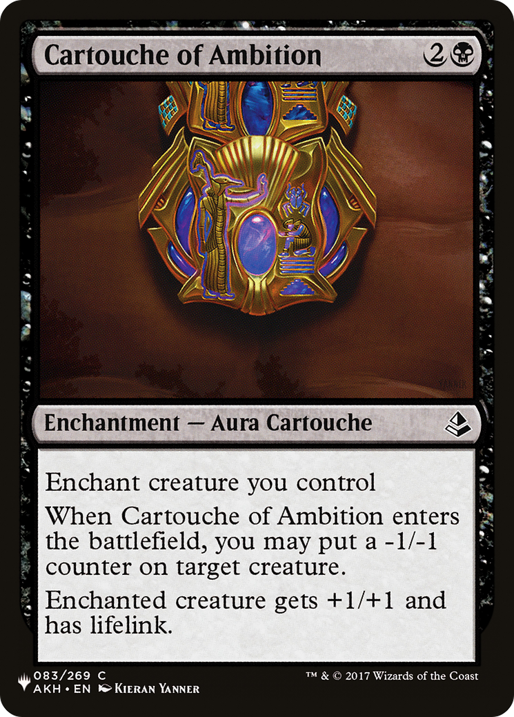 Image of Cartouche of Ambition (LIST-AKH-83) - The List