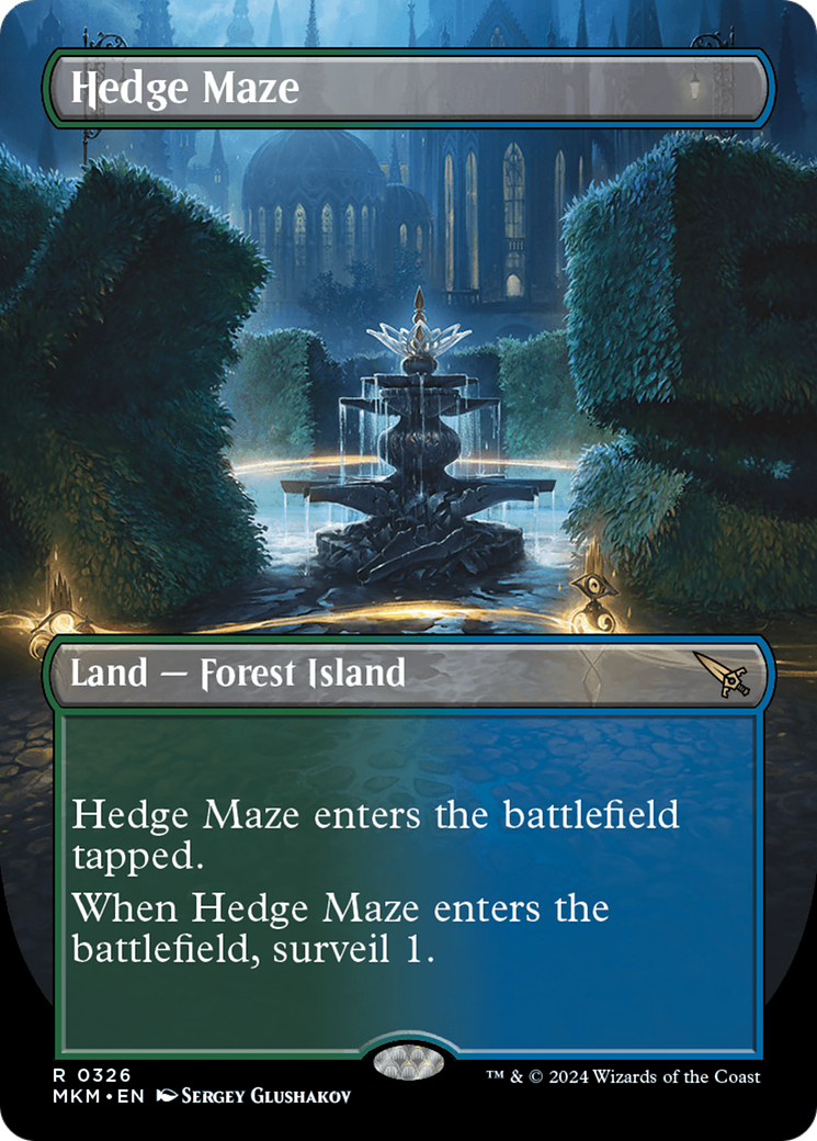 Image of Hedge Maze (Borderless) (MKM-326) - Murders at Karlov Manor (Borderless)