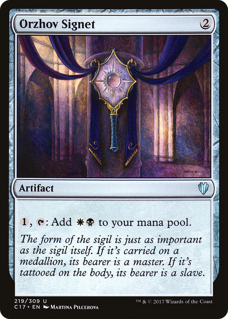 Image of Orzhov Signet (C17-219) - Commander 2017