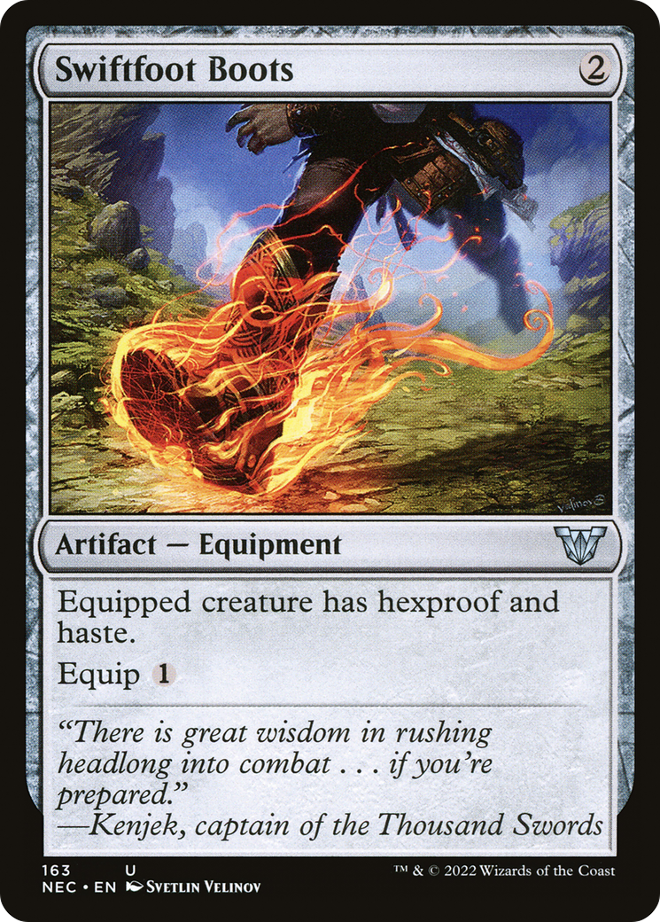 Image of Swiftfoot Boots (NEC-163) - Neon Dynasty Commander