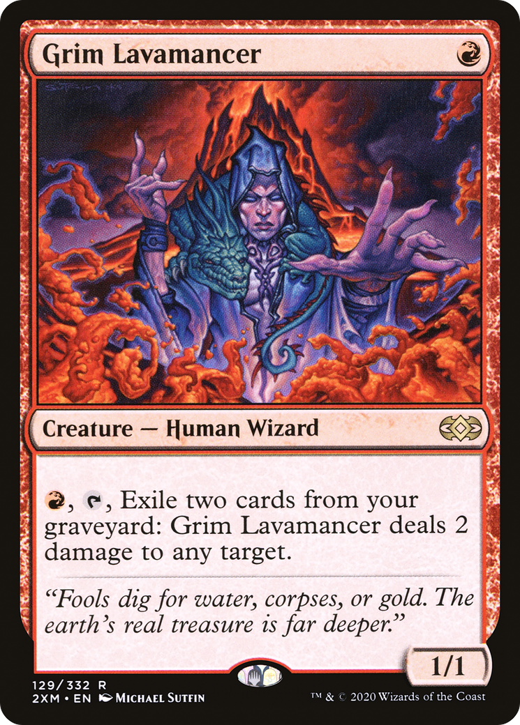Image of Grim Lavamancer (2XM-129) - Double Masters Foil