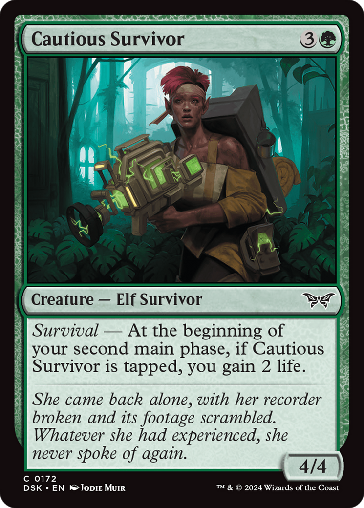 Image of Cautious Survivor (DSK-172) - Duskmourn: House of Horror