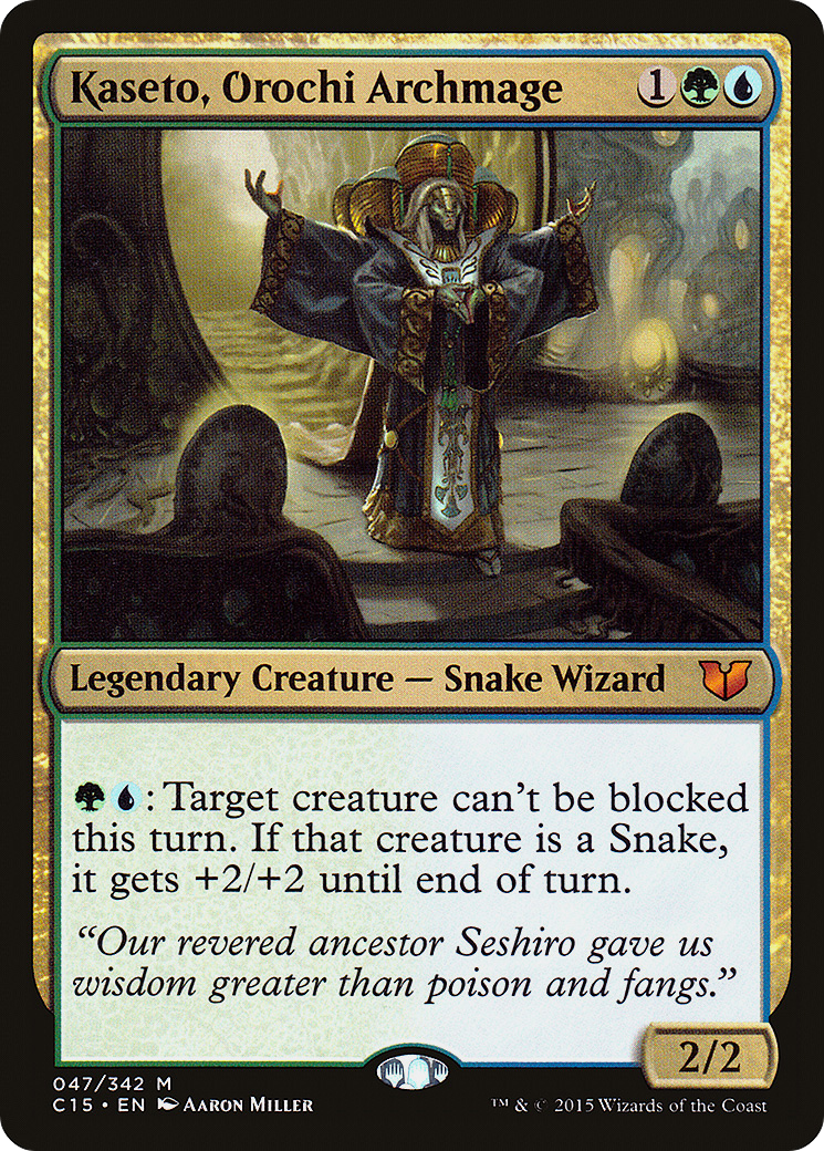 Image of Kaseto, Orochi Archmage (C15-047) - Commander 2015