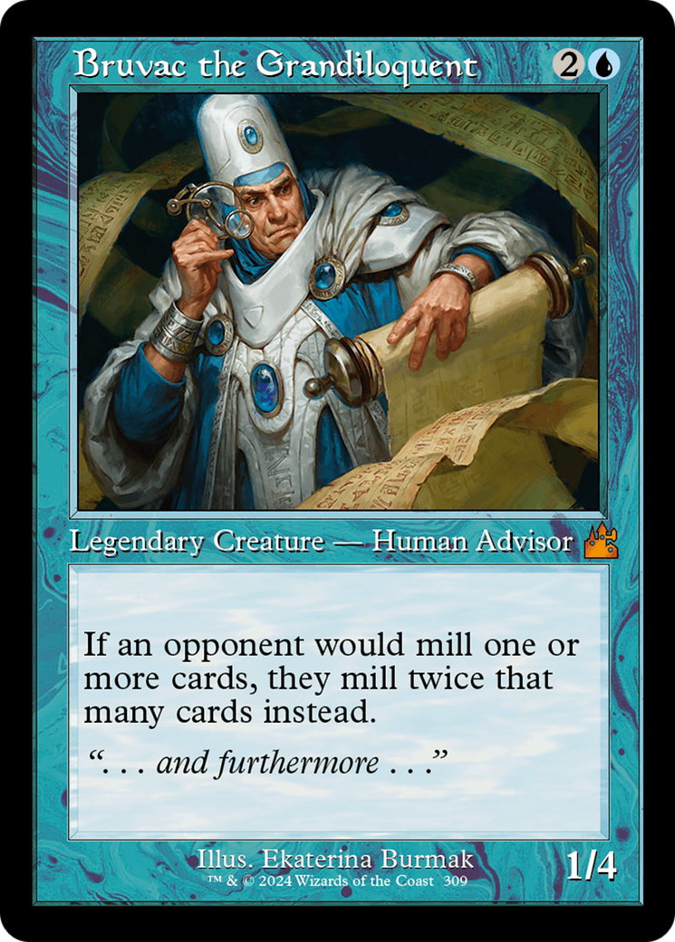 Image of Bruvac the Grandiloquent (Retro Frame) (RVR-309) - Ravnica Remastered