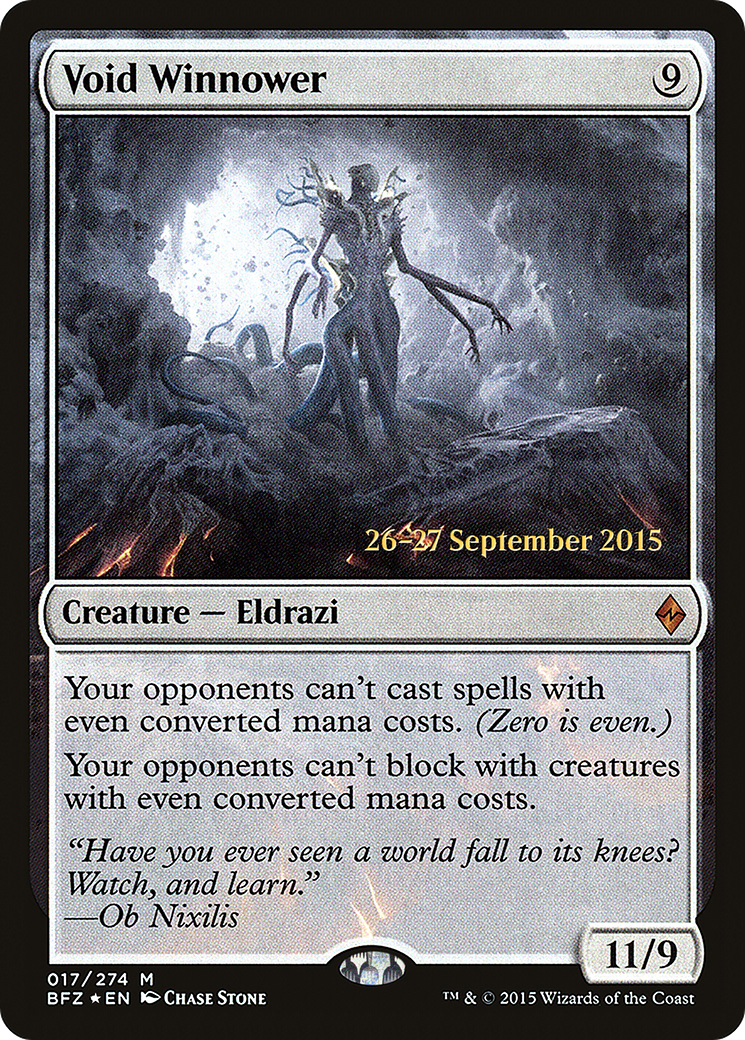 Image of Void Winnower (PRE-017) - Battle for Zendikar Promos Foil