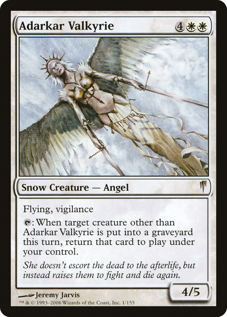 Image of Adarkar Valkyrie (CSP-001) - Coldsnap Foil