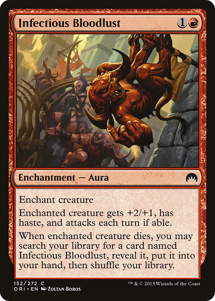 Image of Infectious Bloodlust (ORI-152) - Magic Origins