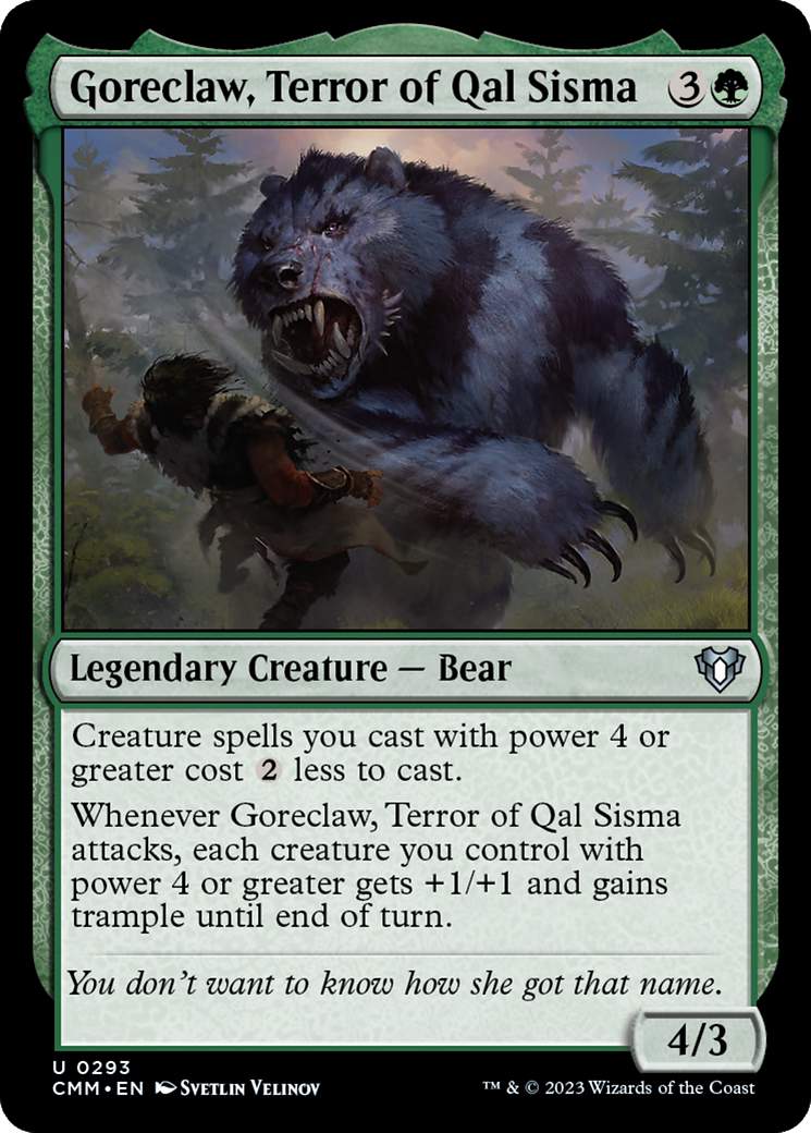 Image of Goreclaw, Terror of Qal Sisma (CMM-293) - Commander Masters