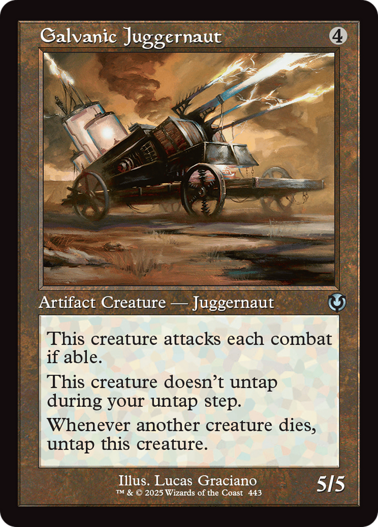 Image of Galvanic Juggernaut (Retro Frame) (INR-443) - Innistrad Remastered Foil