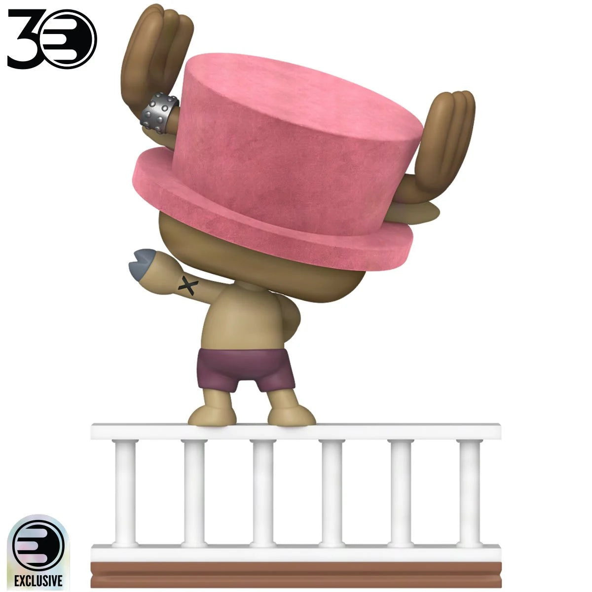 Image of One Piece Straw Hat Pirates Tony Tony Chopper Flocked Funko Pop! Vinyl Figure #2332 - Entertainment Earth Exclusive