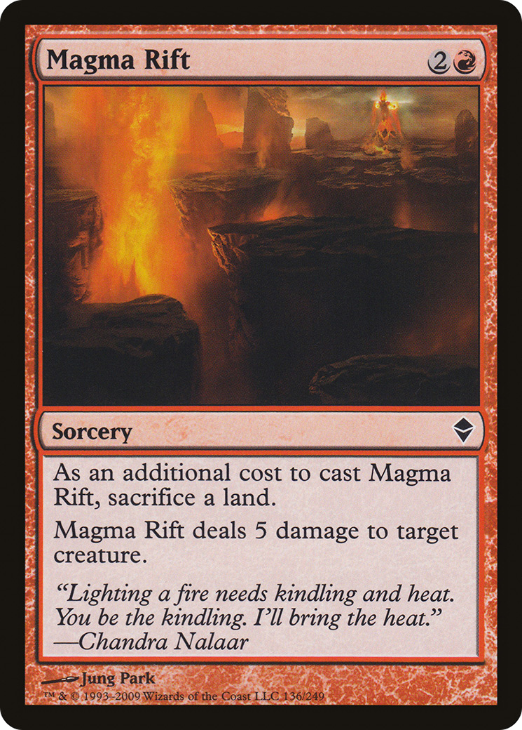 Image of Magma Rift (ZEN-136) - Zendikar Foil