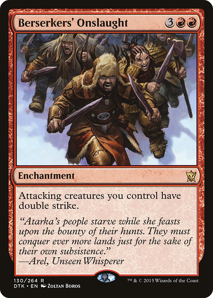 Image of Berserkers' Onslaught (DTK-130) - Dragons of Tarkir Foil