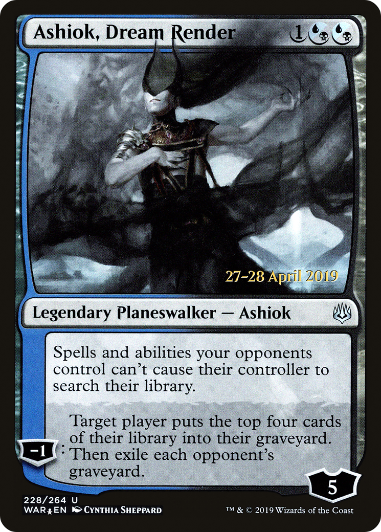 Image of Ashiok, Dream Render (PRE-228) - War of the Spark Promos Foil